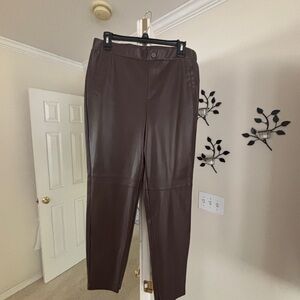 Cato Brown Leather Pants